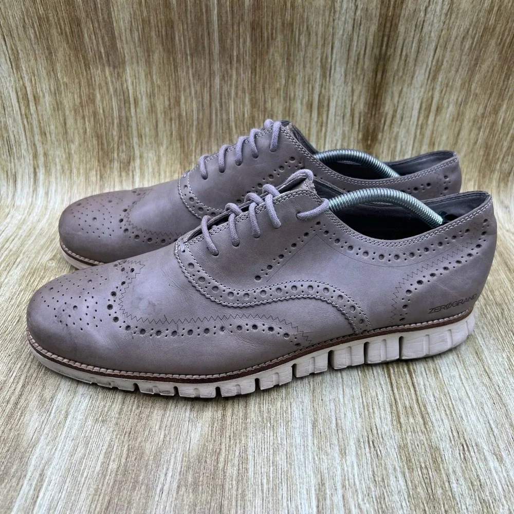 Cole Haan Zerogrand Wingtip Oxford‎ Men's 12 M Ironstone Leather Shoes C25007